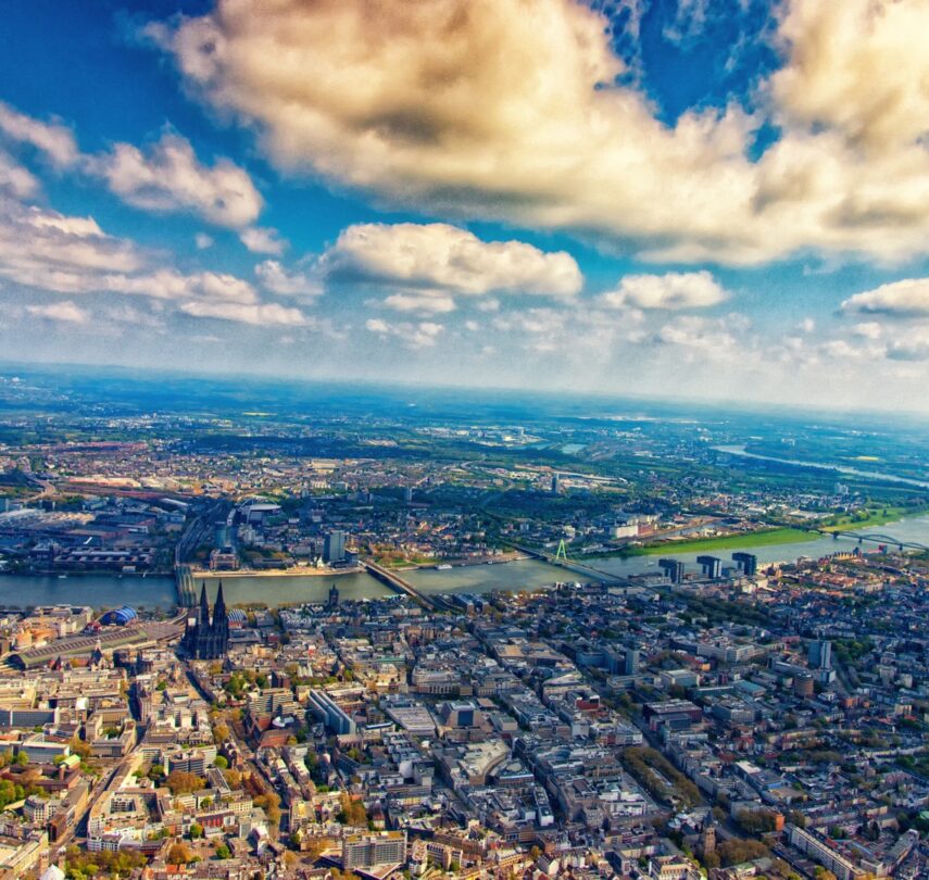 Sichtflug über Köln